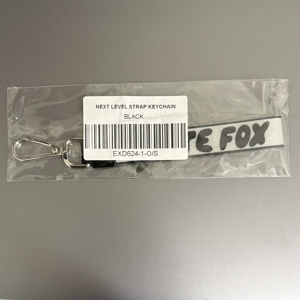 White Fox Boutique Black & White Key Wristlet Strap - Picture 3 of 4